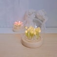 thumbnail image 6 of Yibooy LED Tulip Night Light DIY Material Kit Handmade Flower Lamp Craft (20pcs Yellow), 6 of 8
