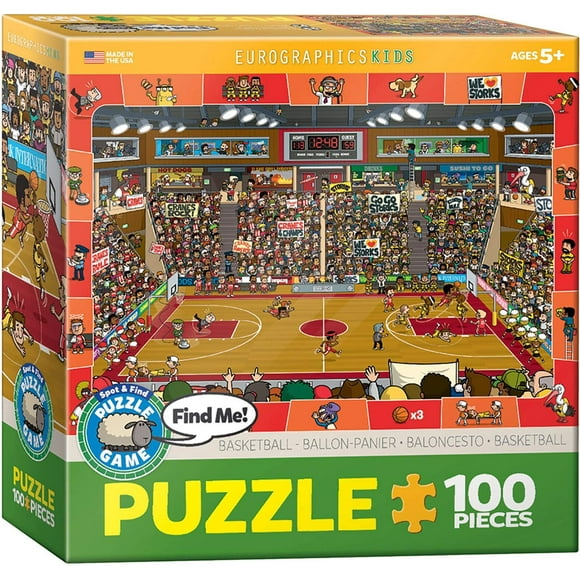 Rompecabezas EuroGraphics Baloncesto Spot and Find 100 piezas