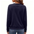 thumbnail image 5 of Cmfcve Knitted Fleece Cardigan for Women Button Up Sweaters Long Sleeve Fall Casual Cropped Cardigan Jackets Warm Outerwear Tops, 5 of 7
