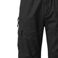 thumbnail image 6 of IhhxPro Men's Cotton Outdoor Cargo Shorts Elastic Waist Button Detail Men Multi Pocket Work Casual Hiking Summer Straight Fit Lightweight Durable M-4XL, 6 of 6