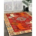 thumbnail image 3 of Ahgly Company Machine Washable Indoor Square Traditional Red Area Rugs, 5' Square, 3 of 7