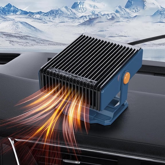 2 in 1 Car Heater Defroster, 12V/150W Car Heater Cooling Fan, Portable Car ​Electric Windshield Defroster Demister 360° Rotatable, Plugs into Cigarette Lighter for Cars/SUVs/Trucks
