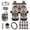 Aztec Tribe, variant on Paw Print Car Seat Covers Easy Installation 15 Pieces Aotumotive Interior Sets Car Steering Wheel Cover Breathable Comfortable Fit Most Cars, Truck, Suv, or Van