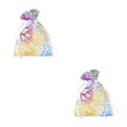 thumbnail image 1 of Cateissary Paquete de 100 bolsas de regalo de organza con diseño de coral, recuerdo transpirable de aniversario Type2 NO2, 1 of 6