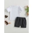 thumbnail image 4 of Coduop Baby Boys Mothers's Day Outfit Set Short Sleeve T-Shirt and Shorts Summer 2Pcs Set, 4 of 9