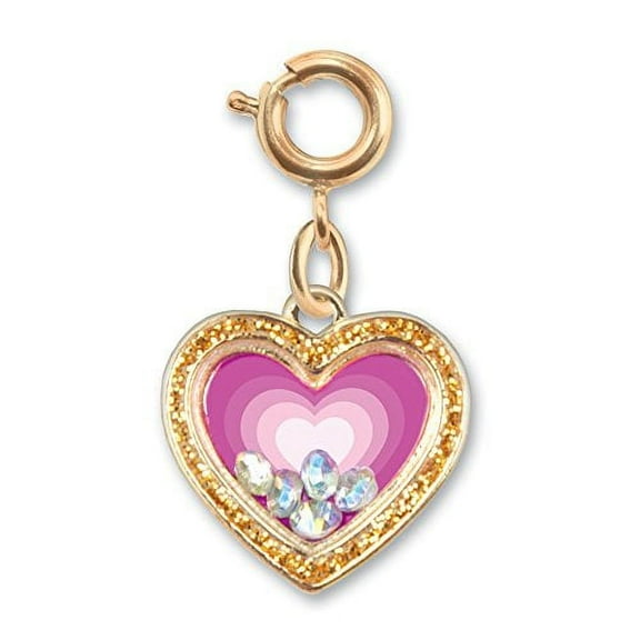 CHARM IT! Gold Heart Shaker Charm