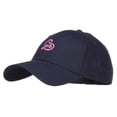 thumbnail image 2 of Love Heart Embroidered Cotton Cap - Navy OSFM, 2 of 5