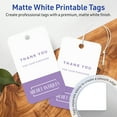 thumbnail image 3 of Avery 2" x 3-1/2" Rectangle Rounded Corner Tags, Matte White, 80ct, 3 of 11