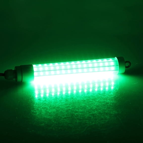 CNKOO LED Submersible Fishing Green Light Underwater Night Finder Crappie Squid Light Lure Bait Boat Shad Shrimp Fish Lamp, Deep Drop Water ice fishing bait 10W 1000lumen 12V/24V AC DC IP68