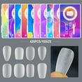 thumbnail image 2 of Milue Short Round Square Almond Fake Nail Short Fake Nails Supplies Manicure, 2 of 21