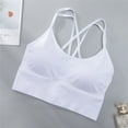 thumbnail image 3 of Fewfanhot Woman Strappy Sports Bras Wireless Quick-Dry Sexy Crisscross Shockproof for Running Fitness, 3 of 8
