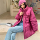 thumbnail image 2 of Abrigos de invierno para mujer, 90% plumón de pato blanco, gruesos, cálidos, largos, de invierno, moda informal, cintura fina, ropa para mujer, 2 of 4