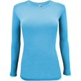 thumbnail image 1 of Women's Under Scrub Tee Crew Neck Long Sleeve T-Shirt, 1 of 7