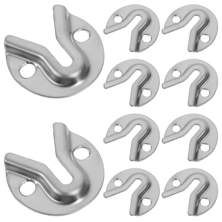 TITINICE 20Pcs Secure Keyhole Picture Hanging Brackets Plated Silver Metal Wall Frame Fasteners