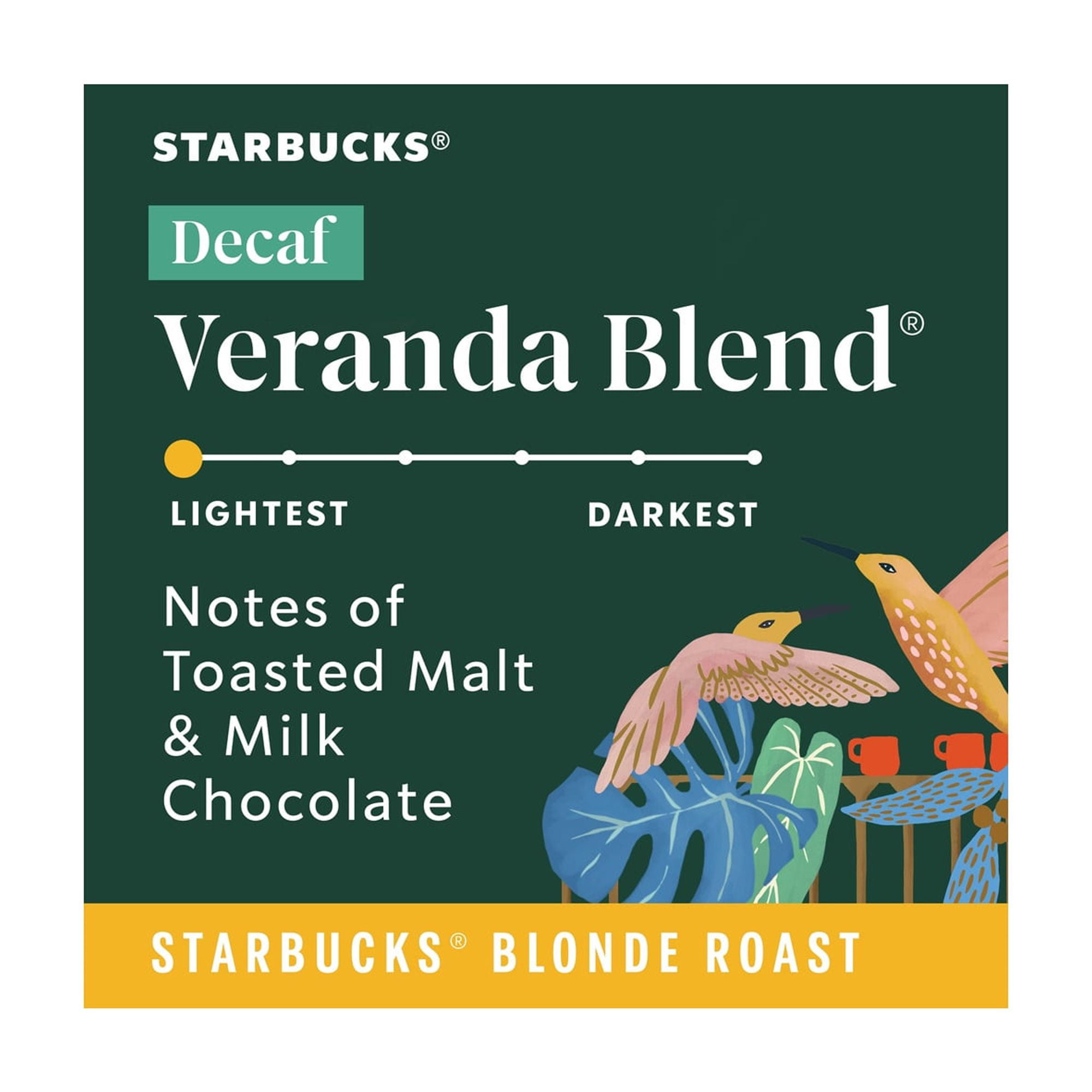 Starbucks® Decaf Veranda® Blend – Ground Coffee 12 oz (Pack of 3)