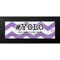 thumbnail image 2 of Pazan, Tony 14x7 Black Modern Framed Museum Art Print Titled - YOLO Instaquote, 2 of 5