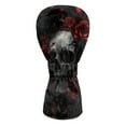 thumbnail image 2 of Yuyamidu Skull Golf Club Head Cover, Red Rose Golf Headcover Driver Headcover Fairway Wood Headcover Hybrid Club Head Cover with Soft Lining, 2 of 7