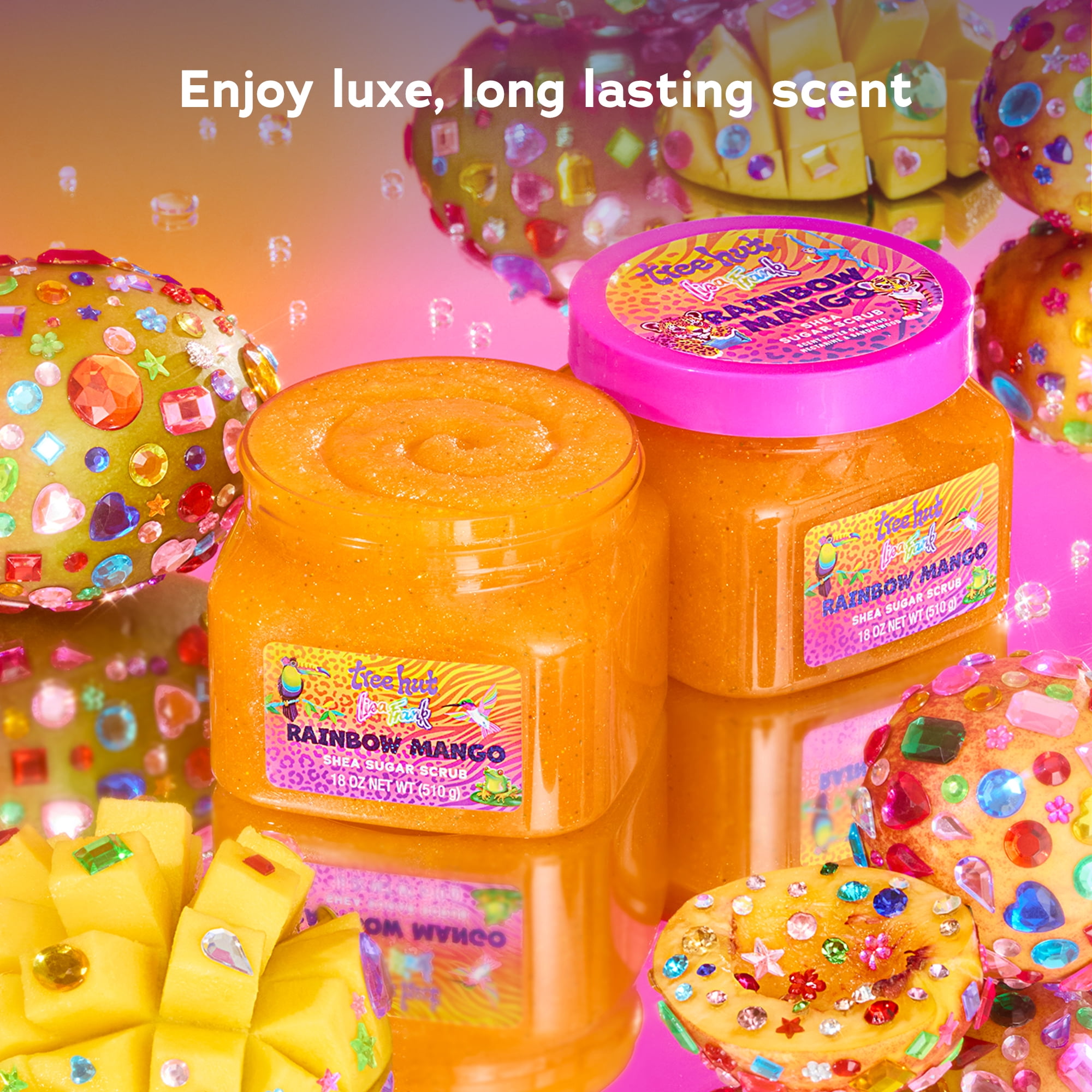 Lisa Frank x Tree Hut Rainbow Mango Shea Sugar Scrub – 18 oz