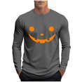 thumbnail image 2 of Amzcrzy - Sudadera Para Hombre, Estilo Casual, Con Estampado Deportivo, Manga Larga, Cuello Redondo, Color Gris Oscuro, Talla 2Xl, 2 of 5