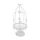 thumbnail image 1 of Candelabro de pie con forma de jaula de pájaros, elegante candelabro decorativo de hierro para Blanco, 1 of 9