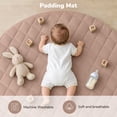 thumbnail image 3 of Baby Gym Play Mat, Caveen Baby Playmat Activity Mat with 6 Detachable Toys for Stage-Based Sensory & Motor Skill Development, Easy to Install & Clean, Baby Essentials, Khaki, 3 of 9
