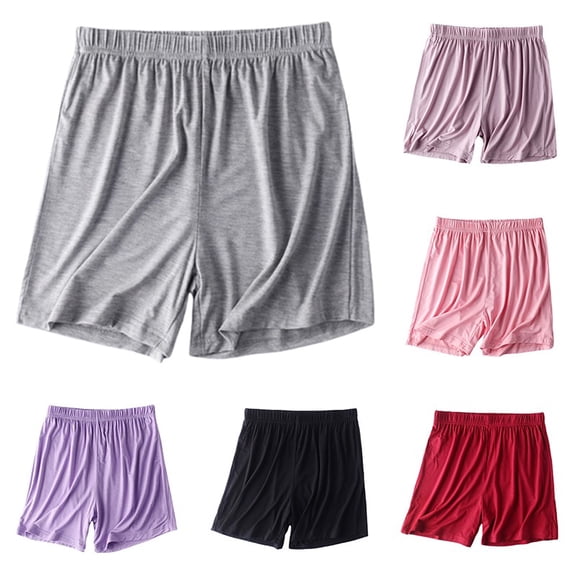 Womens Pajama Shorts Soft Comfortable Lightweight Elastic Drawstring Sleep Bottoms With Pockets