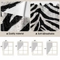 thumbnail image 5 of Swag Valance Curtains for Windows, Black White Zebras Light Filtering Kitchen Curtains with Rod Pocket, Vintage Abstract Art Decorative Window Treatment Valances for Living Room, 36x45 - 2 PCS, 5 of 9