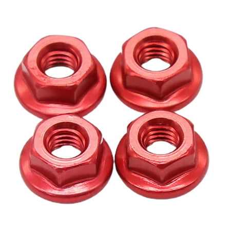 

XINYTEC 4Pcs/Set Commonly Used M4 Wheel Lock Nuts for 1/10 RC Car Vehicle Fastener Nuts