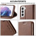 thumbnail image 4 of Allytech Flip Case for Galaxy S21 Plus, Premium PU Leather Wallet Case Classic Design with Card Slot and Magnetic Closure Folio Fold Stand Cover Case for Samsung Galaxy S21 Plus 5G, Brown, 4 of 7