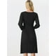 thumbnail image 4 of Vestido de Punto Allegra K con Cinturón para Mujer Casual Negro XL, 4 of 6