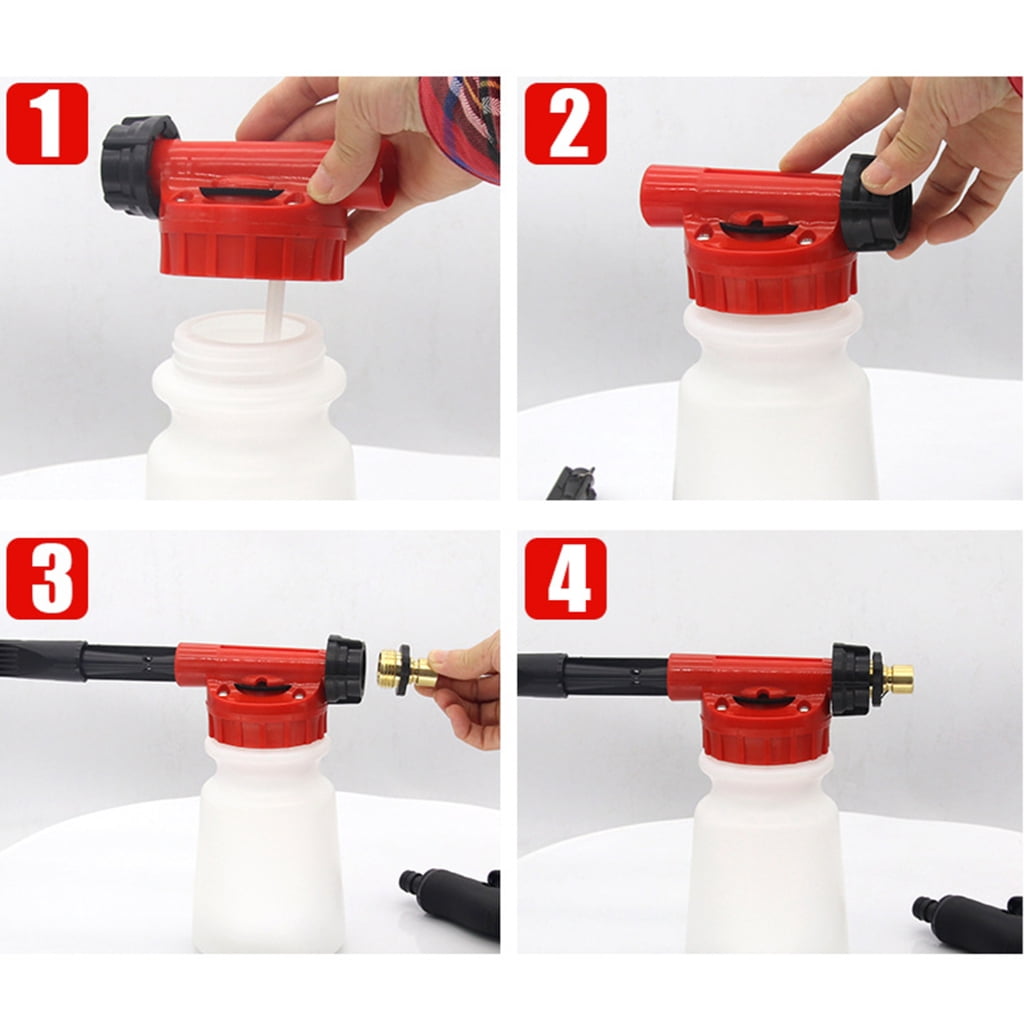 Pressure Washer Snow Foam Cannons Lances Guns Adjustable Foam Cannons Bottle Soap Dispenser Foam Lances Guns for Car