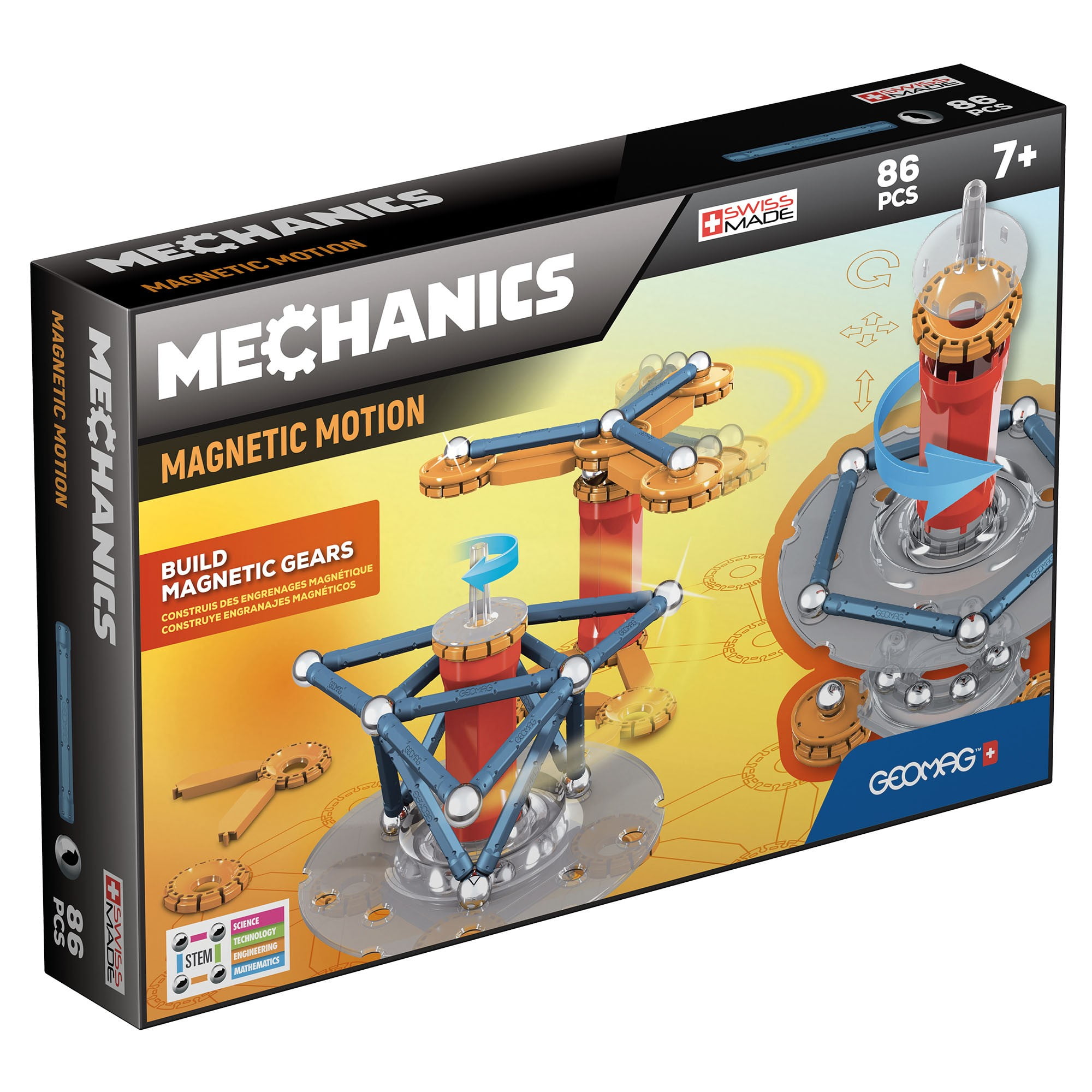Geomag Mechanics Magnétique Construction Set 86 pièces multi-couleur