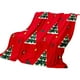 thumbnail image 2 of Christmas Lights Christmas Tree Red Blanket Sided Printed Flannel Blanket Nap Blanket Party Decoration Hanging Cloth Size 27.5x39.3 Inches, 2 of 6