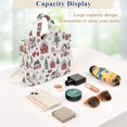 thumbnail image 5 of FORMRS Womens Corduroy Tote Bag Crossbody Shoulder Handbag with Pocket, Red Nordic Christmas, 5 of 7