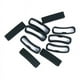 thumbnail image 3 of 10 anillos de sujeción de goma para correas de reloj de silicona. Negro 1, 3 of 9