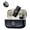 Shine Charcoal, variant on Hollyland LARK M2 2.4GHz 2-Person Wireless Lavalier Microphone System with USB-C Plug, Ivory White