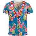 thumbnail image 1 of Hawaiian Shirt With Lei All Over Costume Adult T-Shirt, 1 of 1