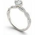 thumbnail image 2 of 1-1/4 Carat T.W. Diamond Criss-Cross Shank Classic 14kt White Gold Engagement Ring, 2 of 5
