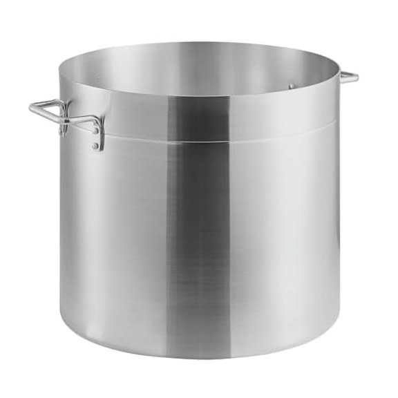 Soro Essentials- 80 qt. Medium Weight Aluminum Stock Pot- 4mm Thickness Cooking Stock Pot for Pasta Soup Stew Pot Simmering Pot for Soup Seafood Stock Home Restaurant and Catering