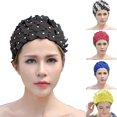 thumbnail image 2 of Vintage Floral Swim Cap Women Stylish Swimming Cap Shower Cap Nylon Spandex Flower Bathing Cap-n, 2 of 4