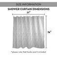 thumbnail image 7 of Creative Products Gray Herringbone Pattern 71x74 Shower Curtain, 7 of 7
