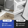 thumbnail image 6 of ModFusion 35L Single Compartment Under Counter Kitchen Cabinet Pull-Out Recycling Bin and Trash Can, Gray, 6 of 12