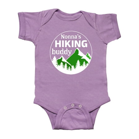 

Inktastic Nonna s Hiking Buddy with Mountains and Trees Gift Baby Boy or Baby Girl Bodysuit