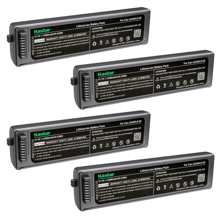 Kastar Battery 4-Pack Replacement for Canon 2446B003 K30274 LB-60 QK1-2505-DB01-05 Battery Canon LK-62 Canon PIXMA i260 PIXMA i320 Canon PIXMA iP100 PIXMA iP100 min PIXMA iP110 Printer