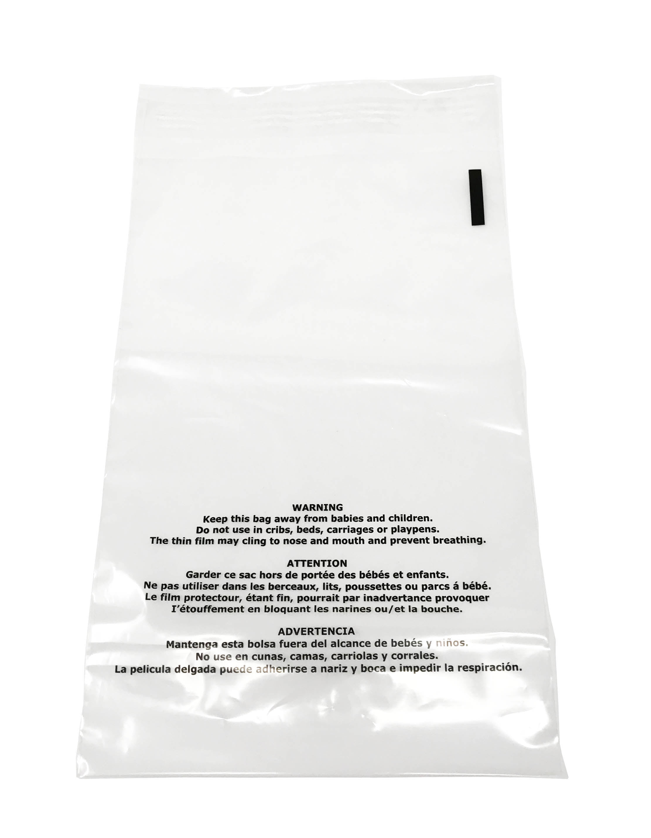 Shop4Mailers 7.5 x 10.5 Suffocation Warning Clear Plastic Self Seal Poly Bags 1.5 Mil 100 Pack