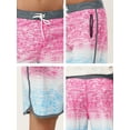 thumbnail image 6 of NOMADIC NOOK Men's Shorts Summer Printed Drawstring Color Block Swim Beach Shorts 2 Pack, 6 of 6