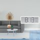 thumbnail image 2 of Escultura De Hoja De Metal Abstracta Nórdica, Adorno Con Reloj De Pared Digital, Pantalla Grande, Temperatura Y Humedad, Para El Hogar, La Oficina Y El Dormitorio., 2 of 8
