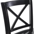 thumbnail image 6 of Linon Torino 24" Cross-Back Indoor Wood Counter Stool, Black, 6 of 9