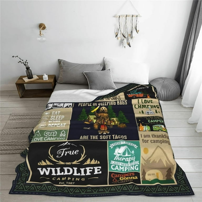 EMME Fleece Throw Blanket For Sofa, Soft, Fluffy, 150 X 200cm, 3D