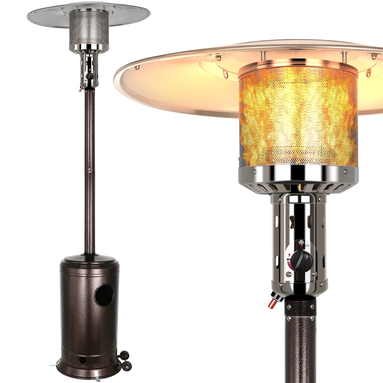Hykolity Propane Patio Heater,48000 Btu Outdoor Gas Patio Heater with